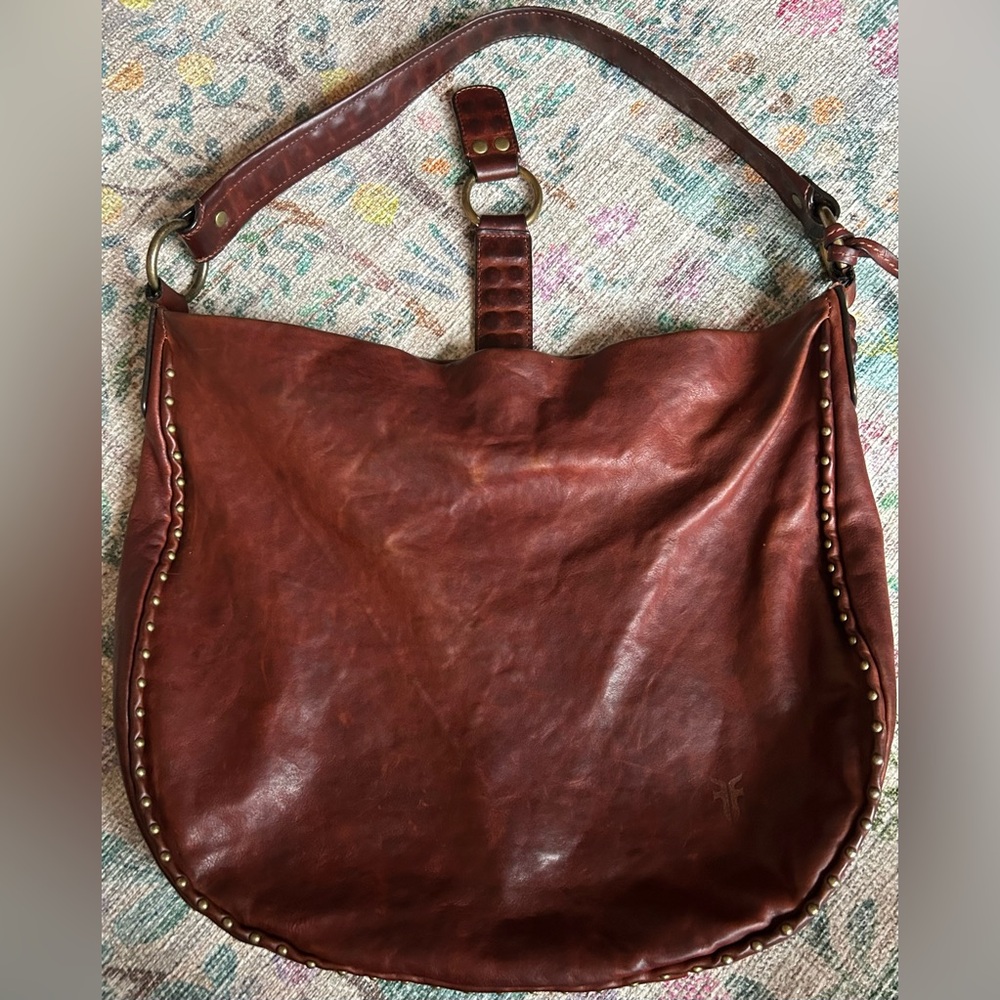 Frye Roxanne Large Hobo Bag, Whiskey color - Picture 5 of 16